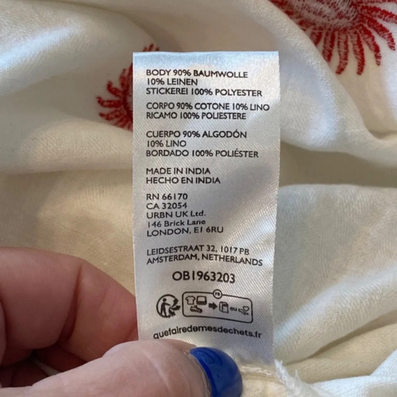 New! Free People Floral Emory Embroidered Sun Midi Dress white nwot 27074 - Picture 12 of 14